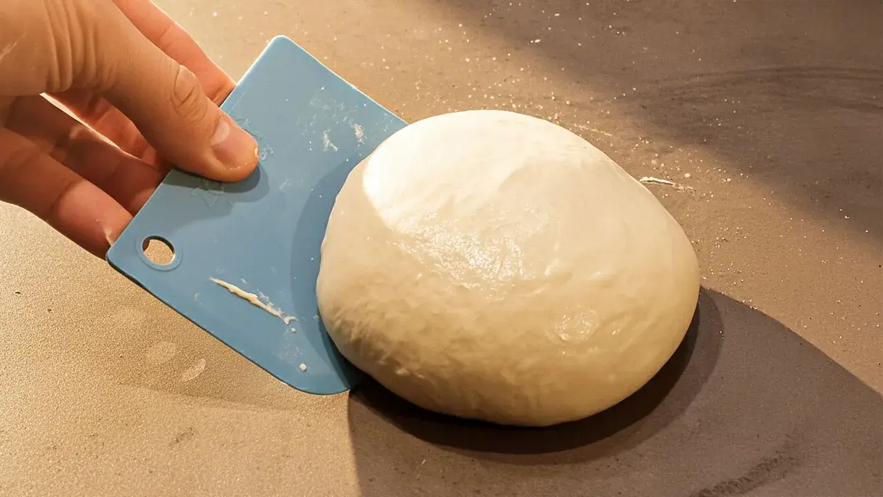 Stap 5b: Vorm een grove bal van het deeg